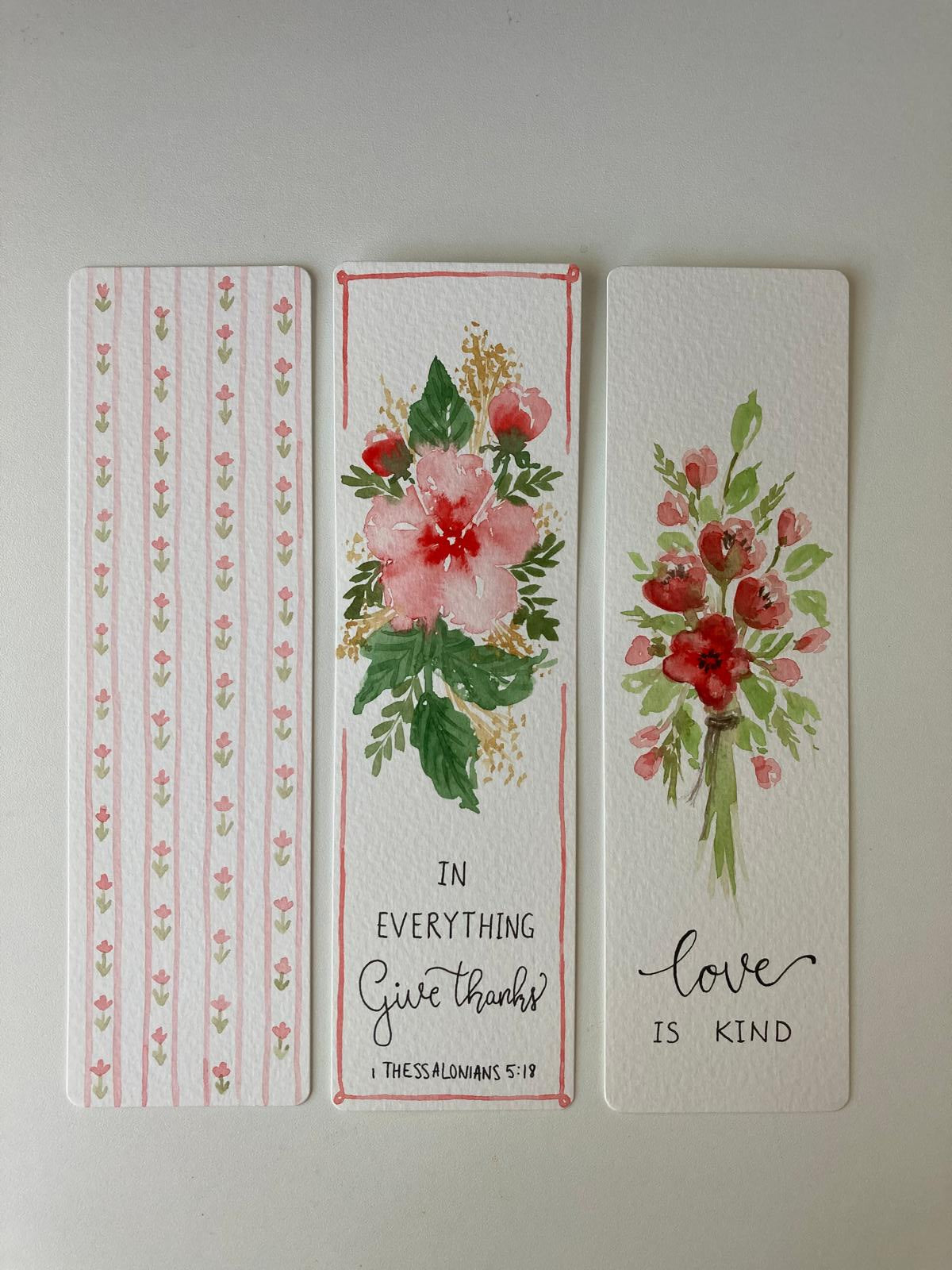 Set Red Florals