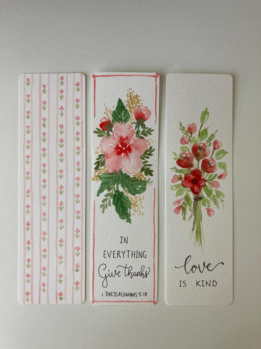 Set Red Florals