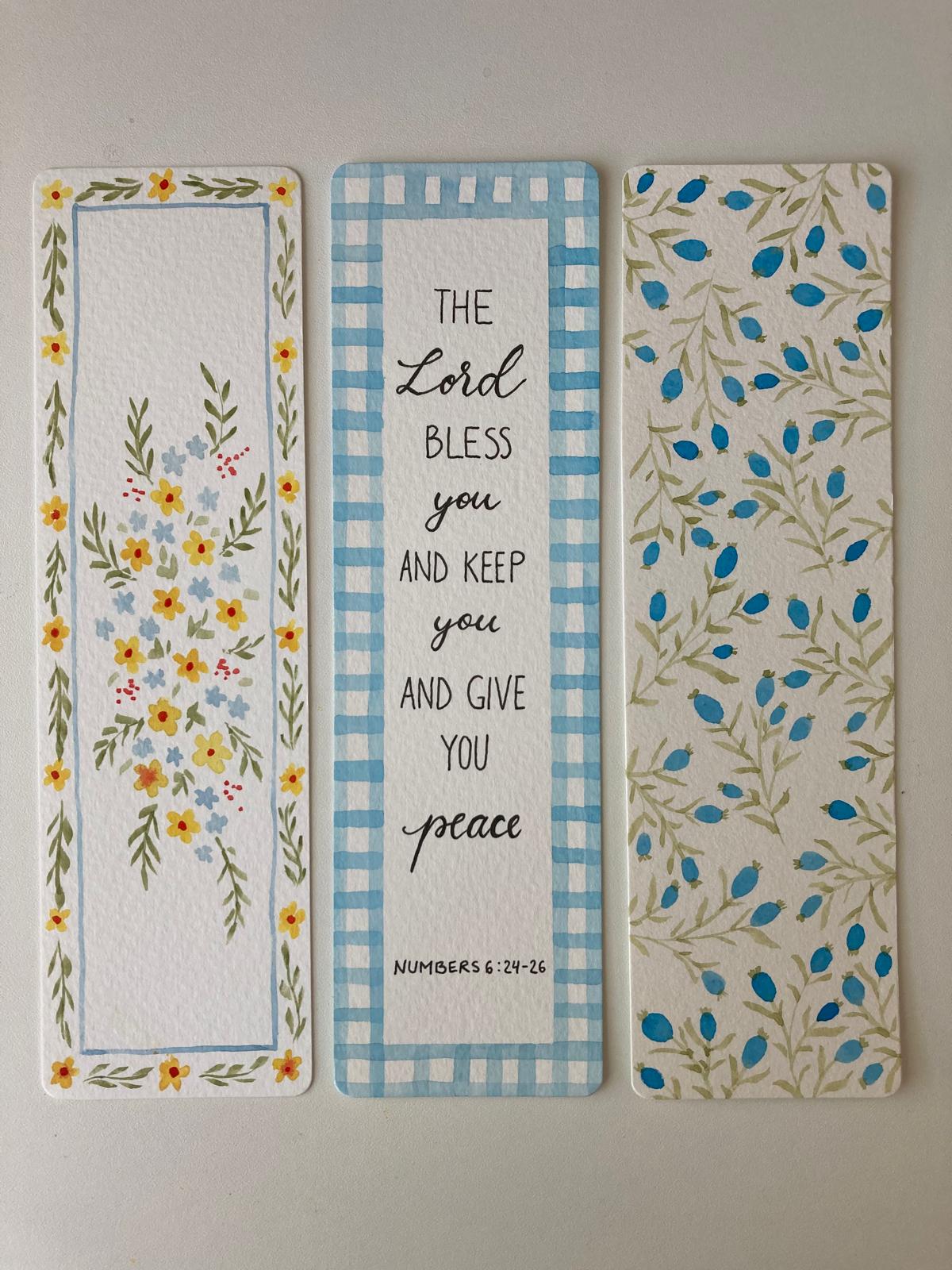 Set Blue and Yellow florals