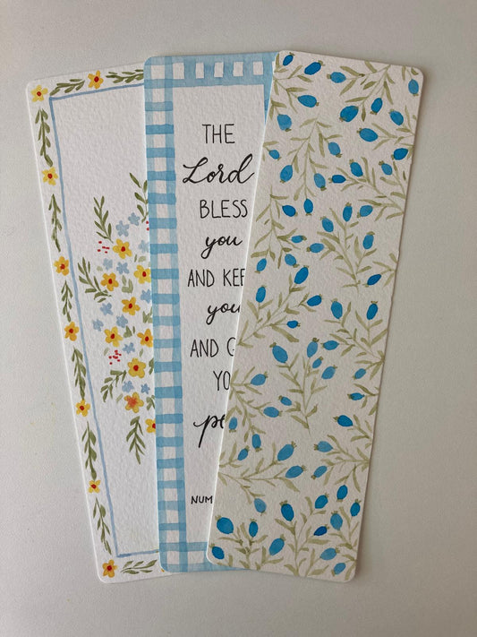 Set Blue and Yellow florals