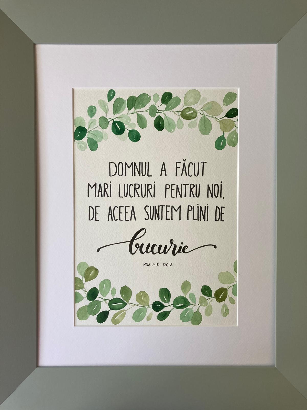 Tablou "Domnul a facut mari lucruri"