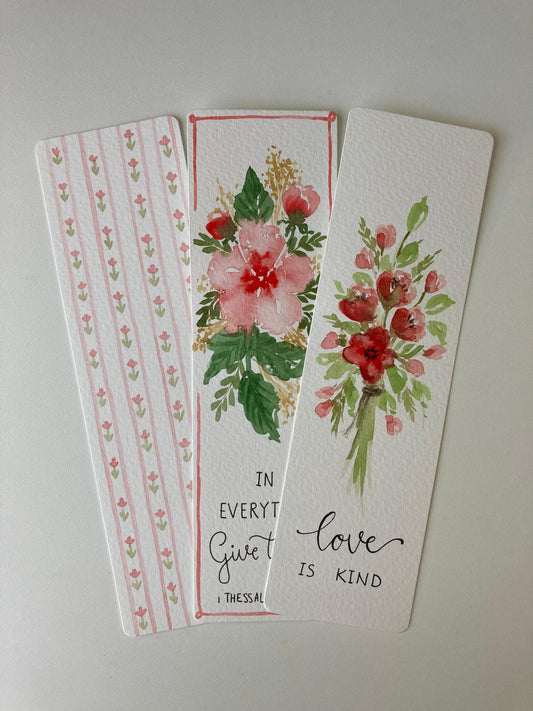 Set Red Florals